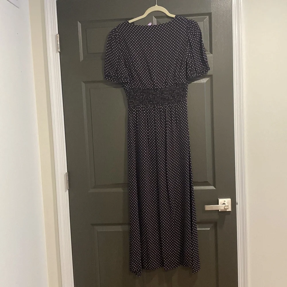 Cleobella Avery Dress Mini Polka Dots with V-Neck - Picture 8 of 10